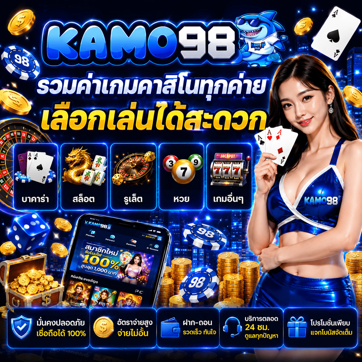 KAMO98 ค่ายเกมคาสิโน