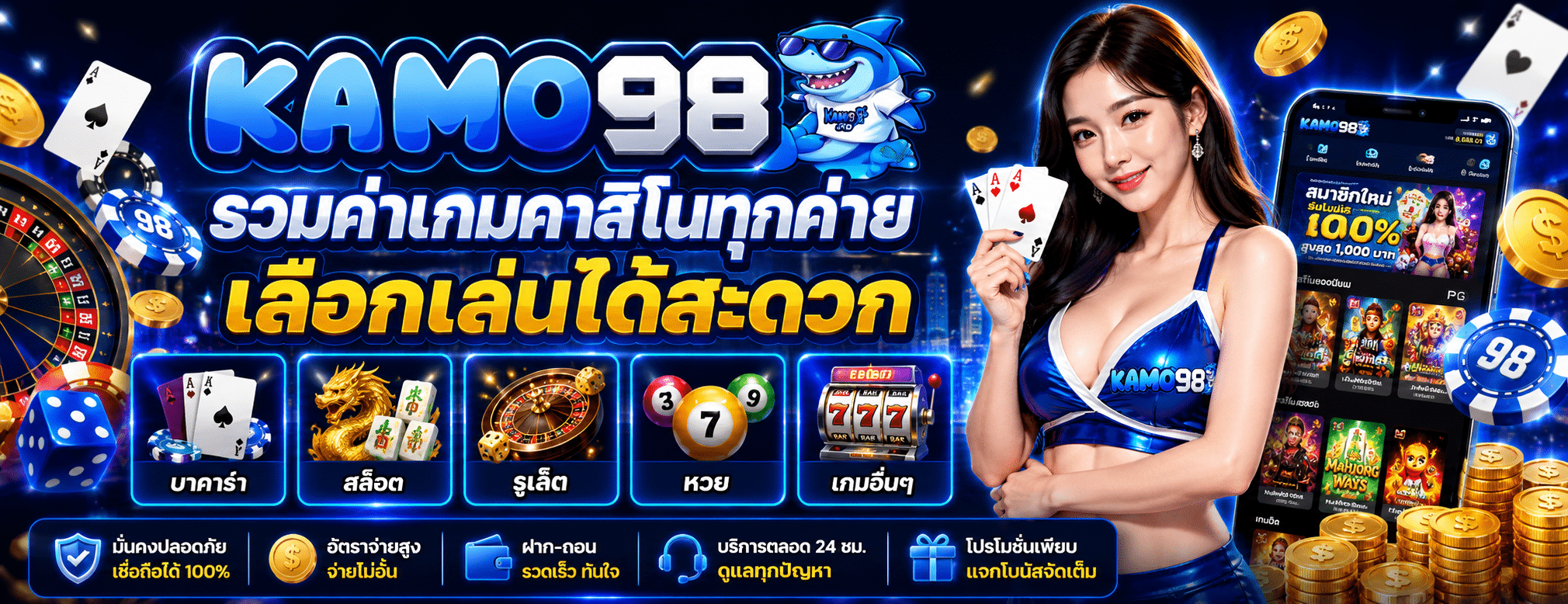 KAMO98 ค่ายเกมคาสิโน